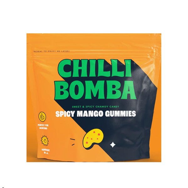 Chilli Bomba Sweet and Spicy Chamoy Candy: Spicy Mango Gummies 4 oz