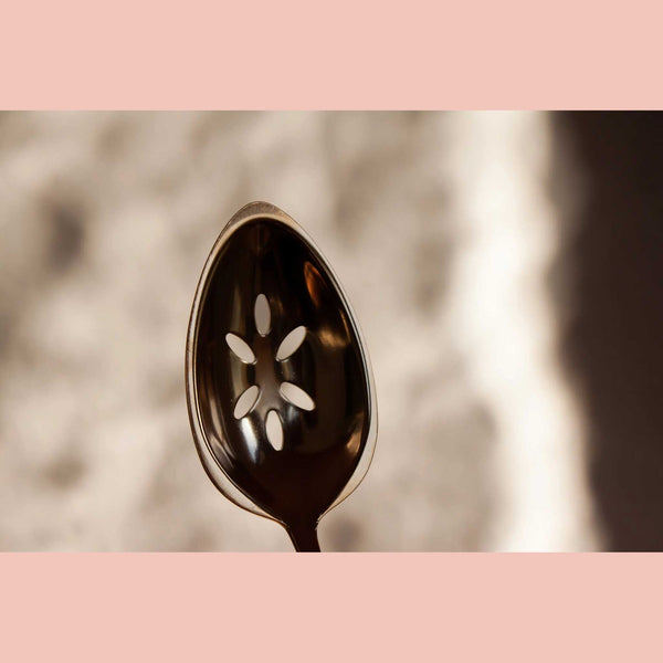 Gestura 00 Slotted Kitchen Spoon Gold