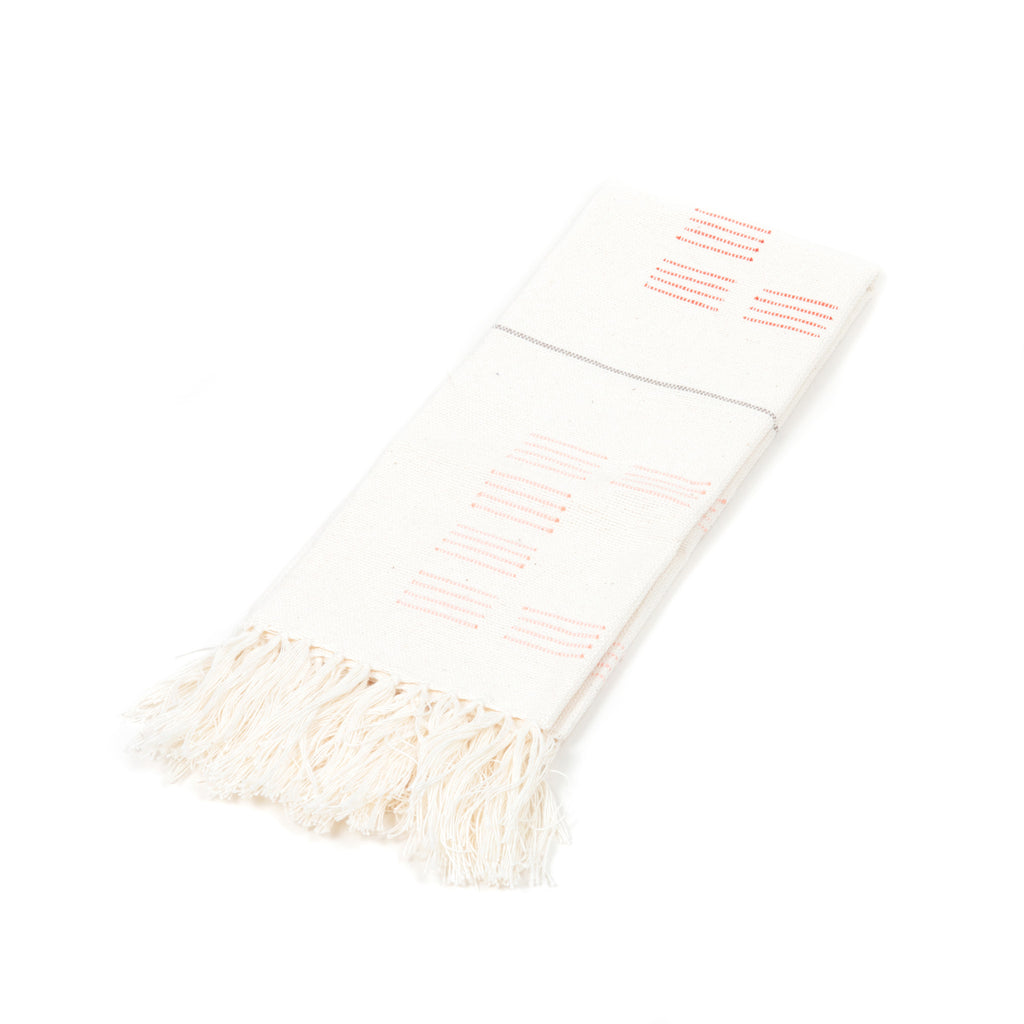 Minna Blocks Tea Towel Rust